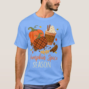 Camiseta Autumn Falling Deixa Pumpkin Spice Harvest Feliz