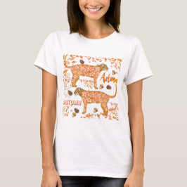 Camiseta Autumn Floral Lepard