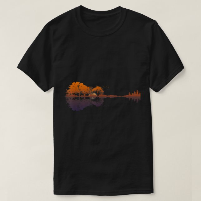 Camiseta Autumn Forest and City Reflection Art (Frente do Design)