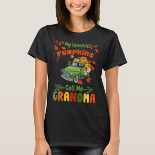 Camiseta Autumn Halloween Cair Meu Pumpkin Favorito Me Cham