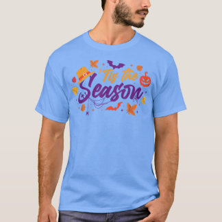 Camiseta Autumn Holloween Season Fall Spooky Trick Or Treat