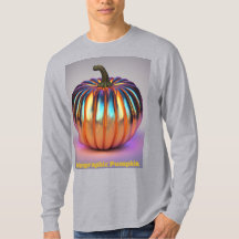 Autumn Holographic Pumpkin T Shirt