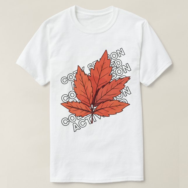 Camiseta Autumn Leaf T-Shirt - Fall Aestic Unisex Tee (Frente do Design)
