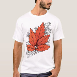 Camiseta Autumn Leaf T-Shirt - Fall Aestic Unisex Tee