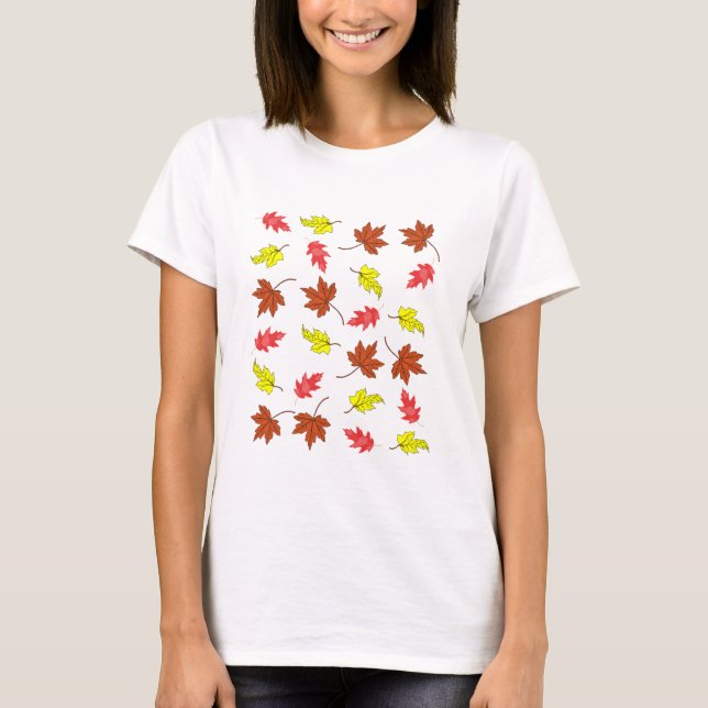 Camiseta Autumn Leaves Colourfull (Frente)