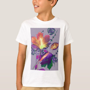 Camiseta Autumn Leaves em Lilac