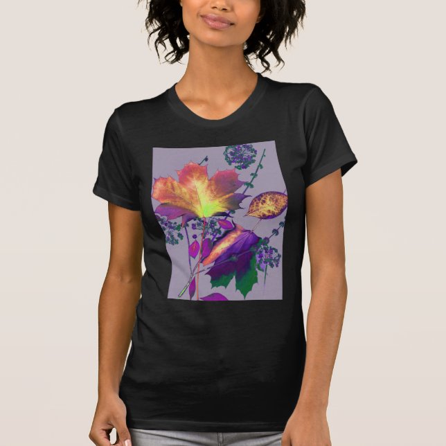 Camiseta Autumn Leaves em Lilac (Frente)