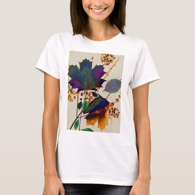 Camiseta Autumn Leaves em Royal Colors (Frente)