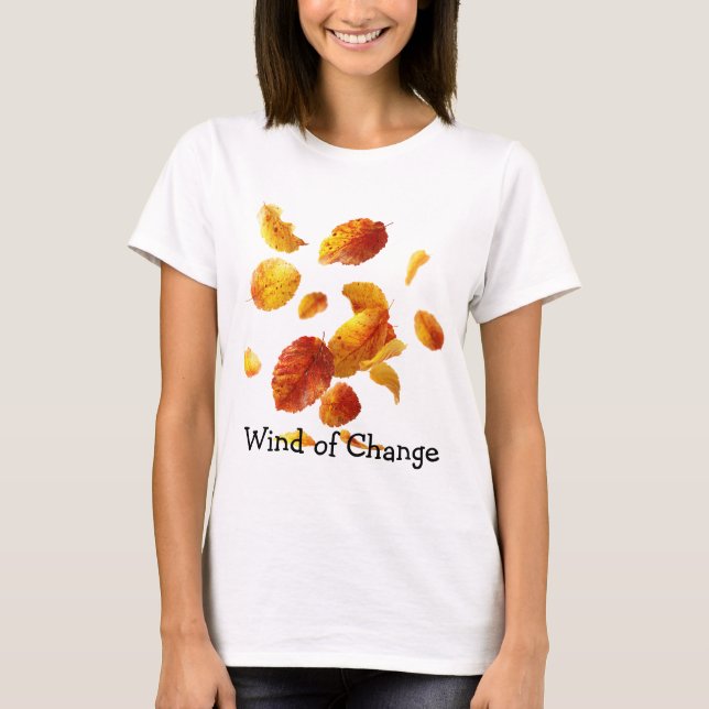 Camiseta Autumn Leaves in Flight (Frente)