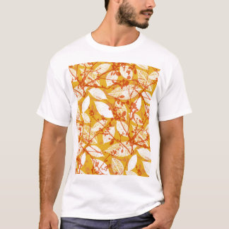 Camiseta Autumn Leaves: Repetição da Vintage do Ouro