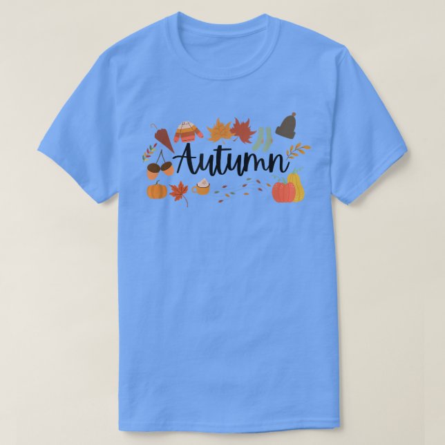 Camiseta Autumn LeavesAutumn SeasonAção de Graças Feliz Que (Frente do Design)
