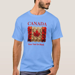 Camiseta Autumn Maple Leaf Canada Flag