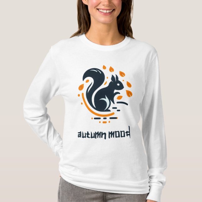 Camiseta Autumn Mood: Yellow Leaf T-shirt #6 (Frente)