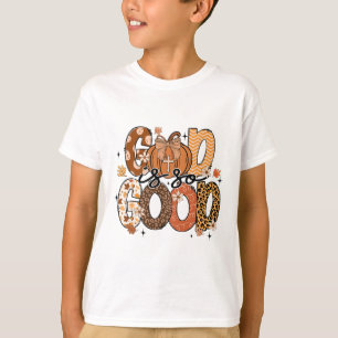 Camiseta Autumn Pumpkin Christian Thankanding Faith Deus é