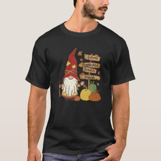 Camiseta Autumn Pumpkin Patch Gnome Fall Family Pajama Than