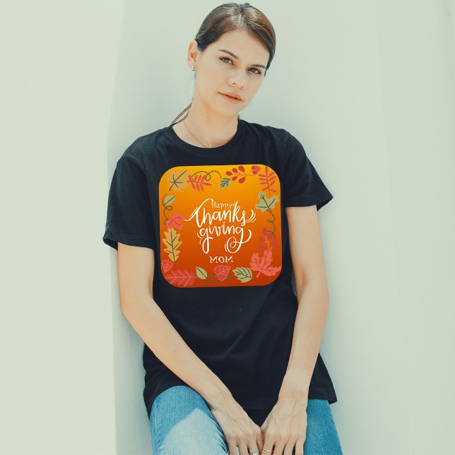 Camiseta Autumn Sai em Ação de Graças à Família (Criador carregado)