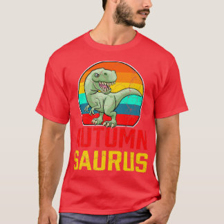 Camiseta Autumn Saurus Family Reunion Team Engraçado