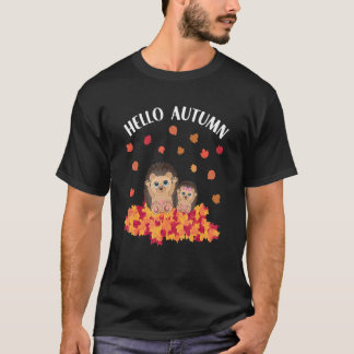 Camiseta Autumn sayings cute hedgehog