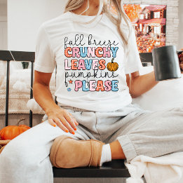 Camiseta Autumn Season Pumpkins deixa queda