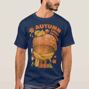 Camiseta Autumn Swete Cute Acorn Fall Season Graphic