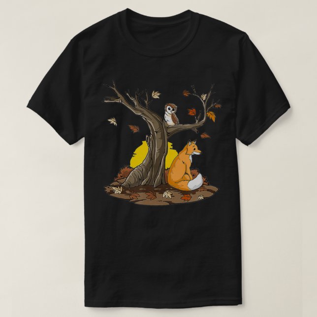 Camiseta Autumn Tree Fo Owl (Frente do Design)