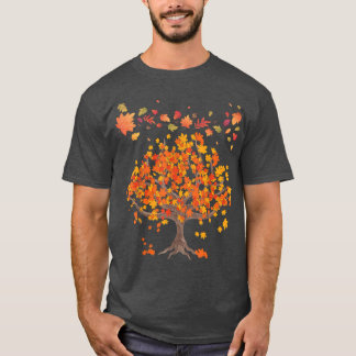Camiseta Autumn Tree Leaves Nature Forest Fall69
