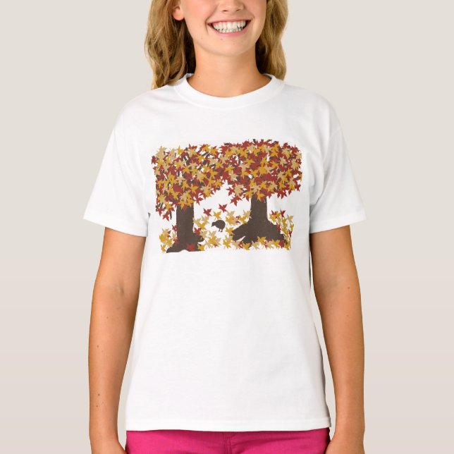 Camiseta Autumn Tres Girls T-Shirt (Frente)