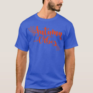 Camiseta Autumn Vibes Com Gráficos Design assustadores