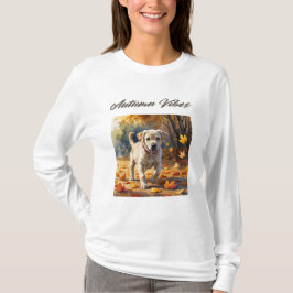 Camiseta Autumn Vibes Labrador Puppy T-Shirt