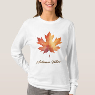 Camiseta Autumn Vibes Leaf T-Shirt