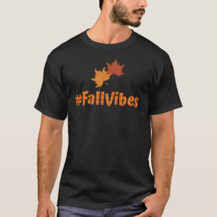 Camiseta Autumn Vibes Queda Folhas de Outono