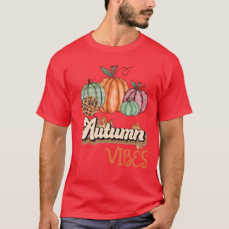 Camiseta Autumn Vibes Season Funny Fall Vibes Autumn Scoop