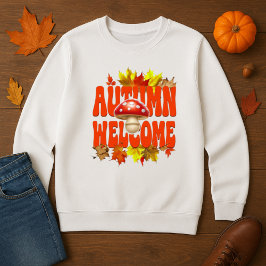 Camiseta Autumn Welcome Mushroom & Sai Design