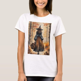 Camiseta Autumn Witch a Recolher Clássico