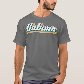 Camiseta AutumnRetro First First Name Vintage Personalizado