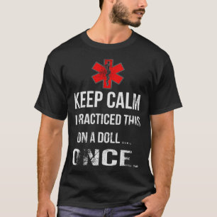 Camiseta Auxiliar de doutor engraçado, design de enfermeira