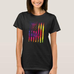 Camiseta Auxiliar de Enfermagem Certificado Bandeira EUA En
