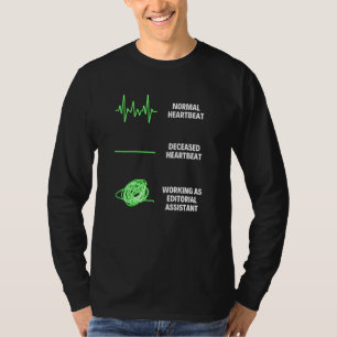 Camiseta Auxiliar Editorial Trabalhador Treinado Empregos E
