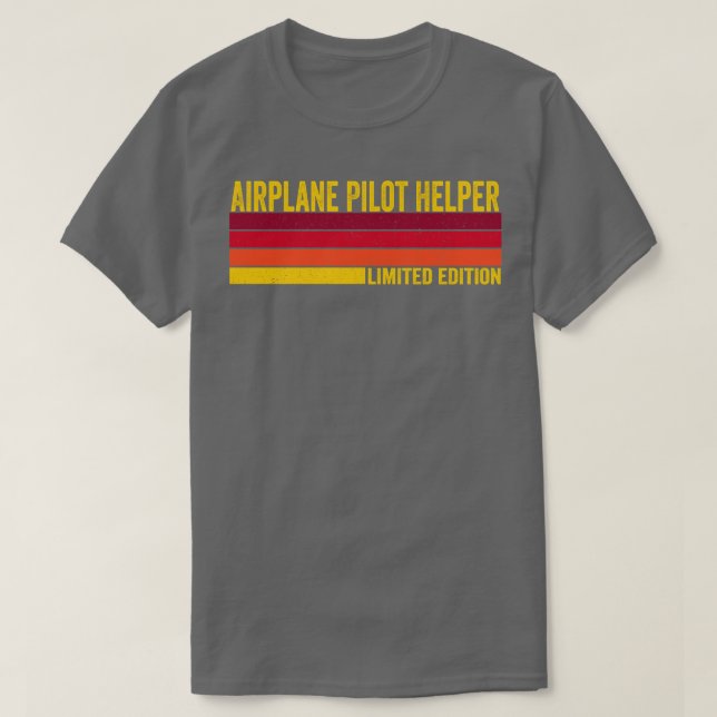 Camiseta Auxiliar Piloto de Avião (Frente do Design)