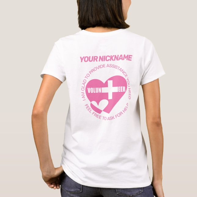 Camiseta Auxiliar Voluntário Assistente (Verso)
