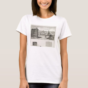Camiseta Auxílios do desenho: um obscura da câmera e um a
