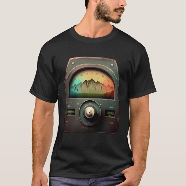 Camiseta AV Technician Volume VU Meter Audio Tech Sound Rec (Frente)