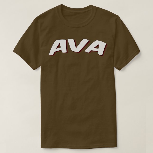 Camiseta Ava Meu Nome é Ava 1 (Frente do Design)
