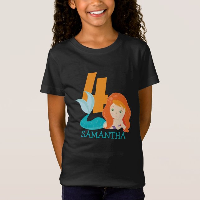 Camiseta Ava - Rio Sereia Deusa 4.º aniversário T-Shirt (Frente)