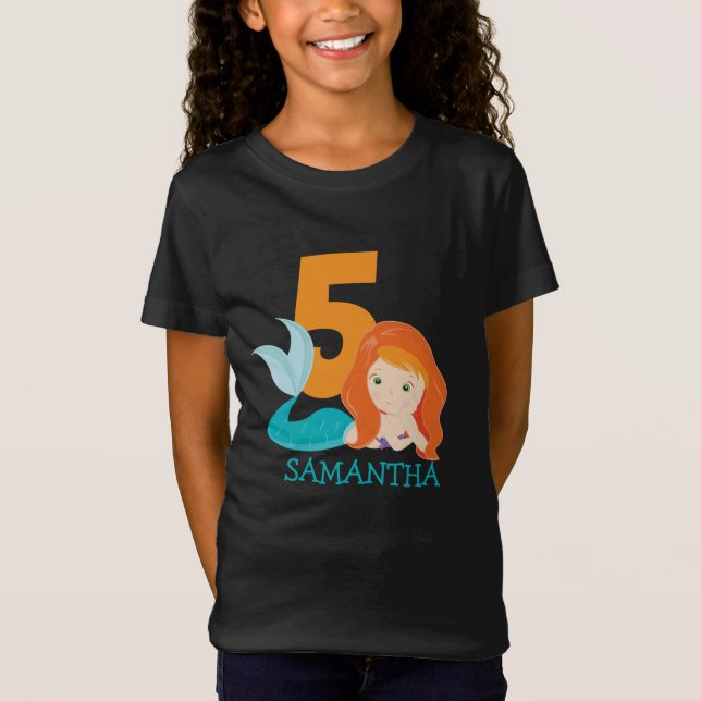 Camiseta Ava - Rio Sereia Deusa 5 de aniversário T-Shirt (Frente)