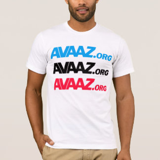 Camiseta Avaaz - cor 3 dianteira, Pangea & parte traseira