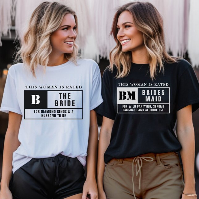 Camiseta Avaliação das Damas de Honra Festa de Despedida de (Bridesmaid Rating Bachelorette Party T-Shirt
)