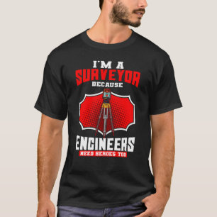Camiseta Avaliador de Terrenos Agrimensor Cartógrafo Engenh