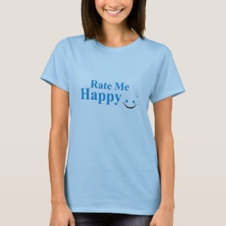 Camiseta Avalie-me feliz