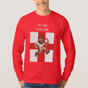 Camiseta Avançando com Diversão Herói do Rugby Inglês